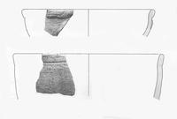 Zwei der dort angefertigten Profilzeichnungen mit einmontierten Fotos. Aus: H. Prümers, Excavaciones archeológicas en Pailón. In: Beiträge zur Allgemeinen und Vergleichende Archäologie Bd. 22, 2002, 191.